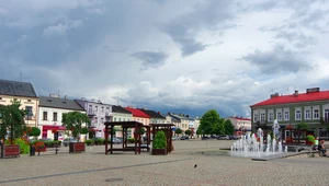 Rynek w Skierniewicach.