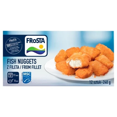 FRoSTA Fish Nuggets Mini porcje z filetów rybnych w chrupiącej panierce 240 g (12 sztuk) - 2