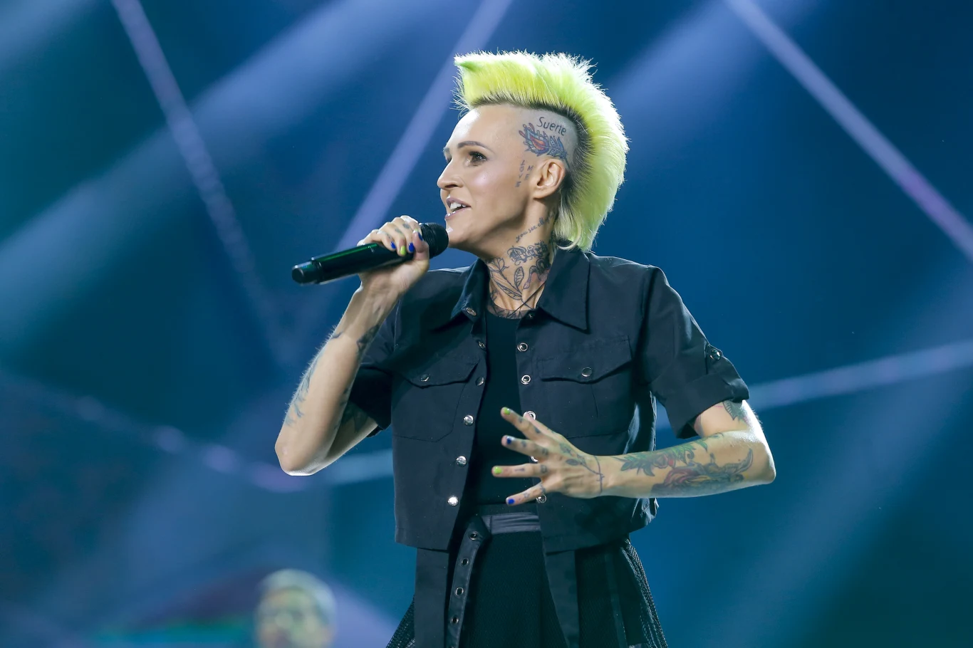 Drugi dzień festiwalu otworzył koncert #I DANCE IN OPERA LEŚNA. Na deskach amfiteatru zabrzmiały największe taneczne przeboje, które podczas barwnej, 60-letniej historii sopockich festiwali, zdobywały serca kilku pokoleń słuchaczy. Na zdjęciu Agnieszka Chylińska