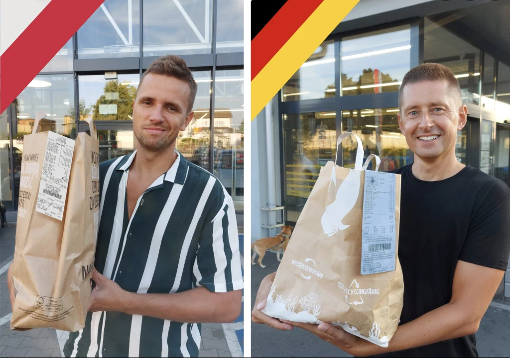 Rachunek za takie same produkty zakupione w Niemczech był niższy niż w Polsce Rachunek za takie same produkty zakupione w Niemczech był niższy niż w Polsce