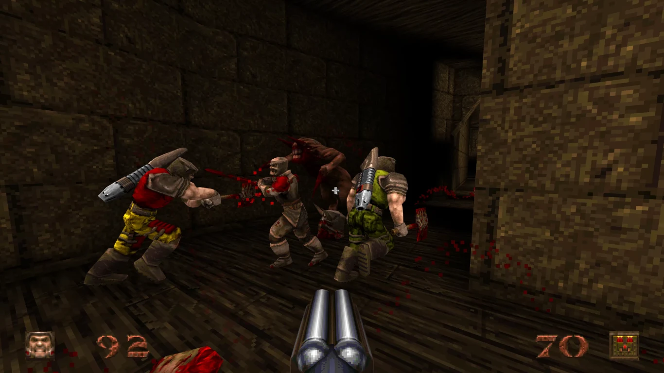 Quake zawiera również oba oryginalne rozszerzenia: „The Scourge of Armagon” i „Dissolution of Eternity”, a także dwa rozszerzenia stworzone przez uznany zespół z MachineGames: „Dimensions of the Past” i całkowicie nowe „Dimension of the Machine”.