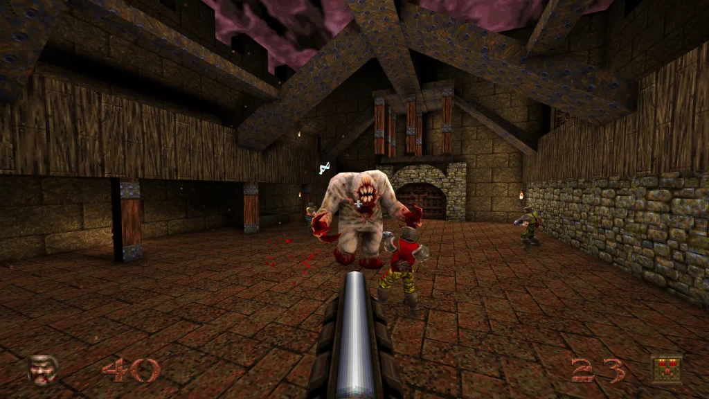 Ta rozszerzona wersja oryginalnego Quake jest już dostępna. Gracze, którzy posiadają już Quake na platformach Steam i Bethesda.net, otrzymają aktualizację do wersji rozszerzonej bezpłatnie. Ta rozszerzona wersja oryginalnego Quake jest już dostępna. Gracze, którzy posiadają już Quake na platformach Steam i Bethesda.net, otrzymają aktualizację do wersji rozszerzonej bezpłatnie.