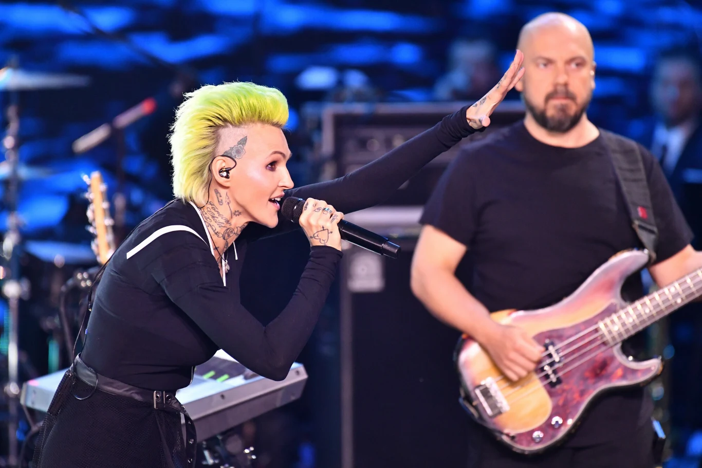 Agnieszka Chylińska podczas festiwalu w Sopocie