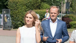 Kasia Tusk i Donald Tusk podczas wyborów na prezydenta RP w 2020 roku
