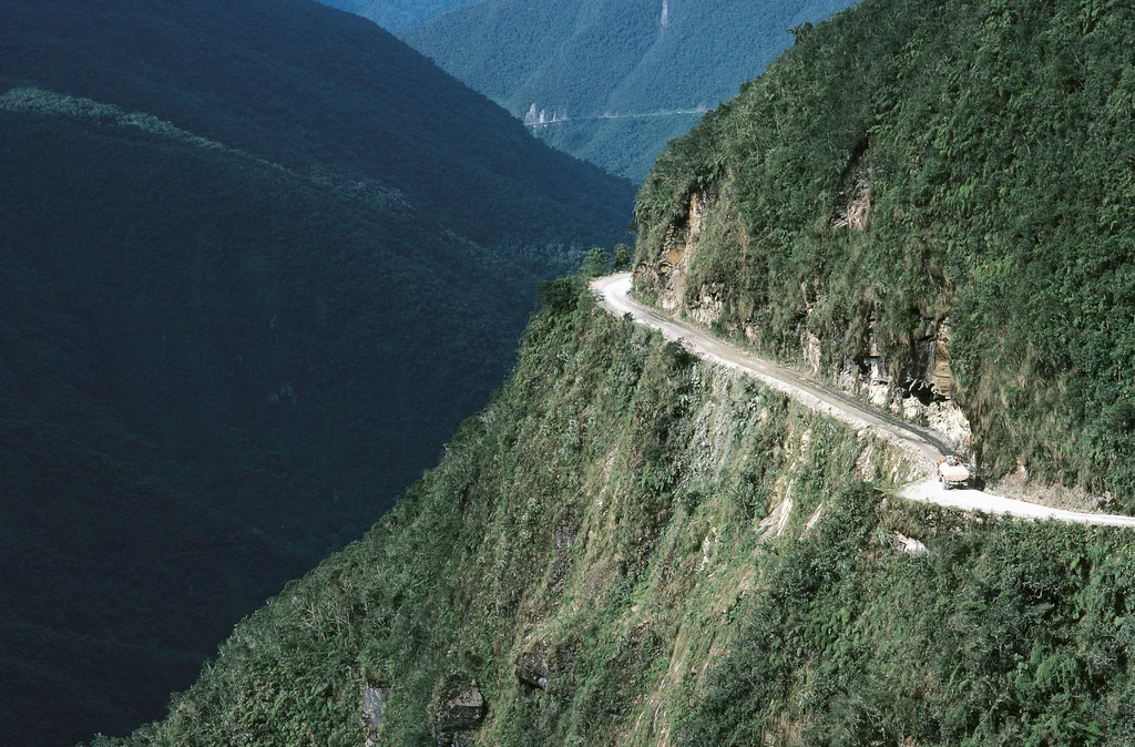 Boliwijska droga jest bardzo stroma