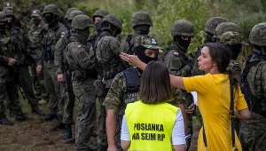 Klaudia Jachira na granicy polsko-białoruskiej