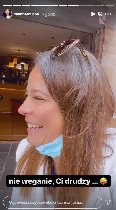 Anna Mucha obraża kawiarnie, wegan i hipsterów / Żródło: Stories - Instagram