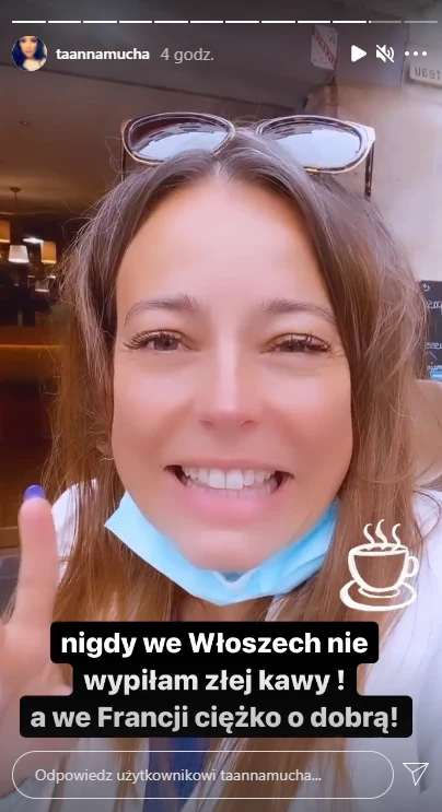 Anna Mucha obraża kawiarnie, wegan i hipsterów / Żródło: Stories - Instagram