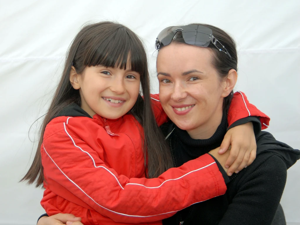 Kasia Kowalska z córką Kasia Kowalska z córką