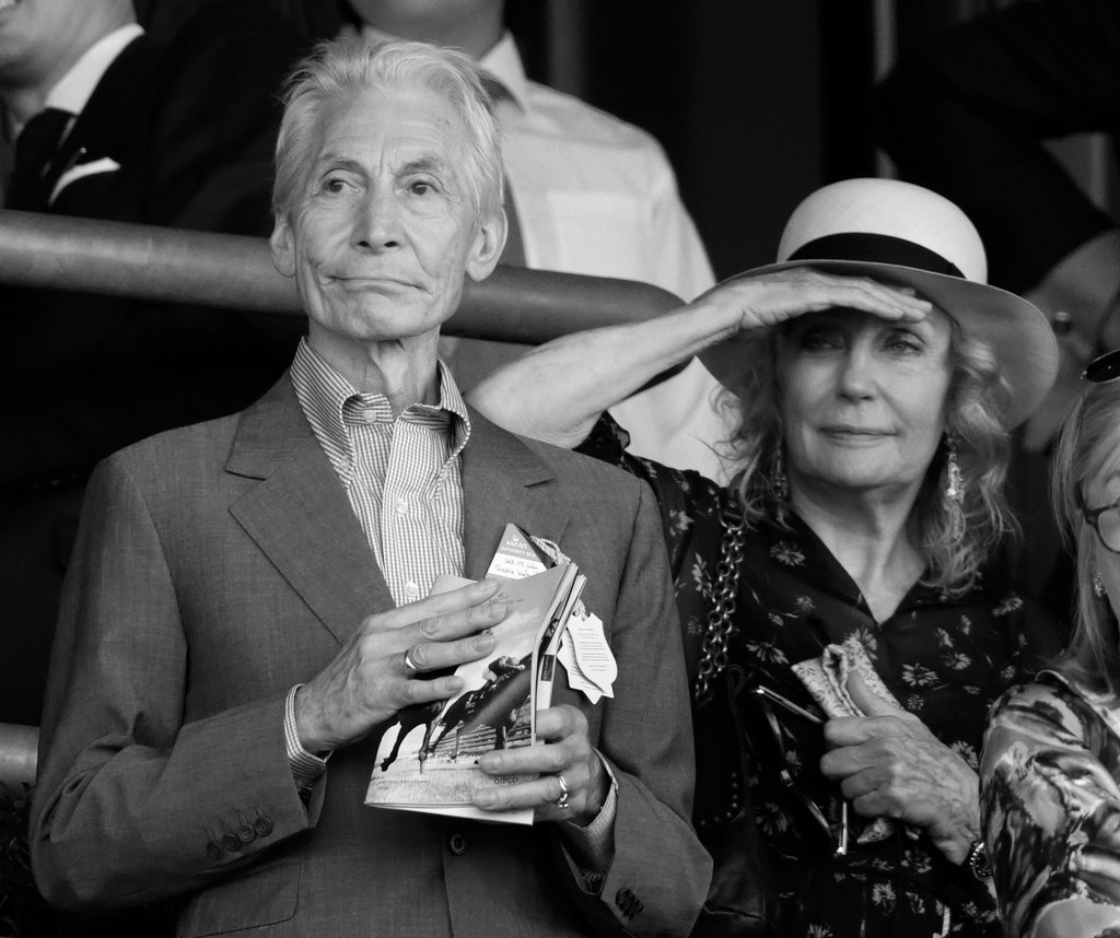 Charlie Watts z żoną Shirley w 2016 roku