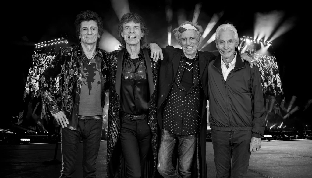 The Rolling Stones w 2018 r. - od lewej: Ronnie Wood, Mick Jagger, Keith Richards i Charlie Watts