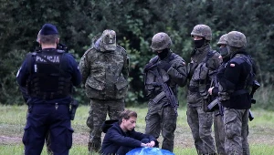 Franciszek Sterczewski na granicy polsko-białoruskiej