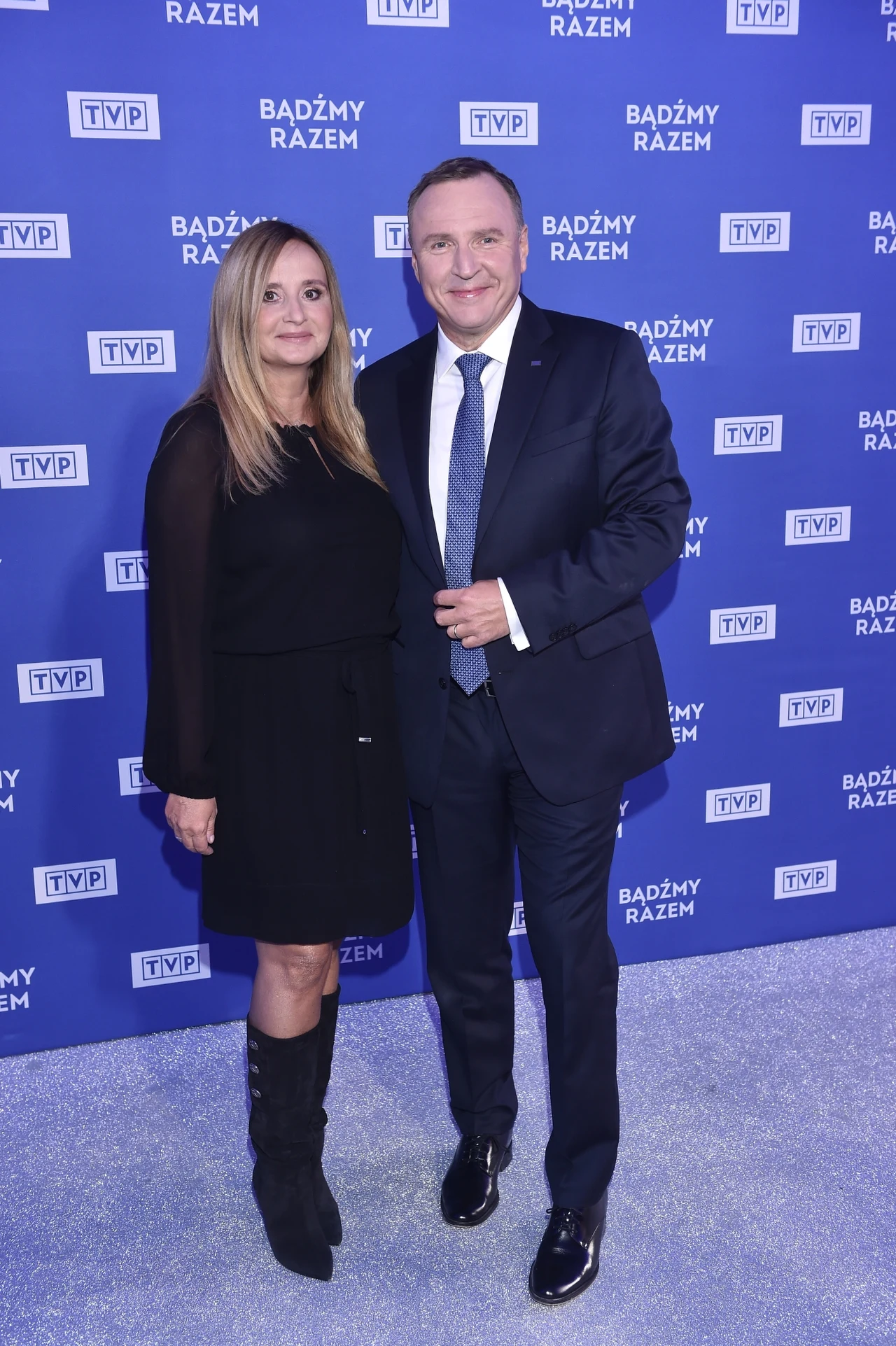 Jacek Kurski z żoną