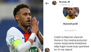 Neymar szukający pieniędzy na buty - po sieci krąży kuriozalne oszustwo