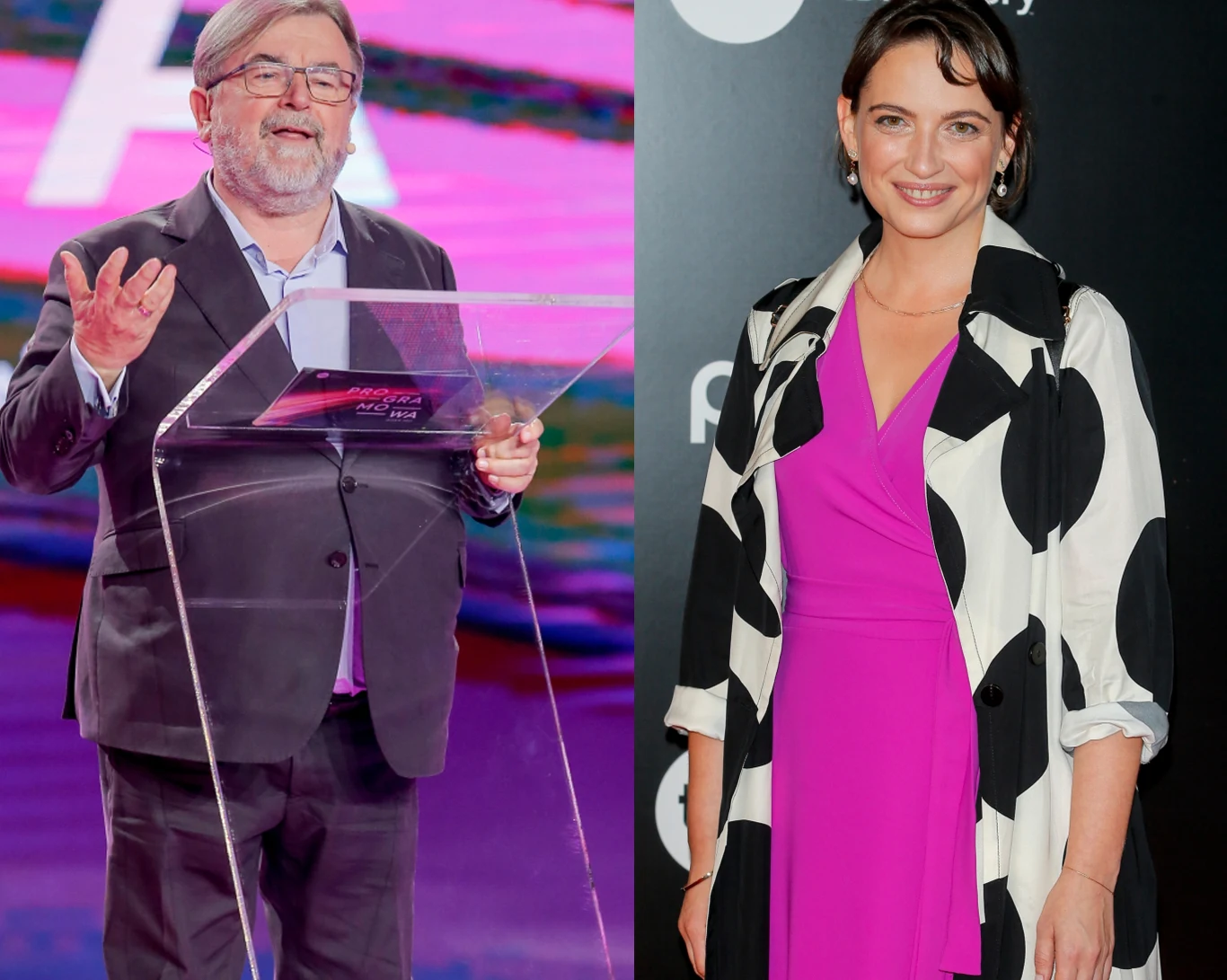 Edward Miszczak i Anna Cieślak na ramówce TVN-u Edward Miszczak i Anna Cieślak na ramówce TVN-u