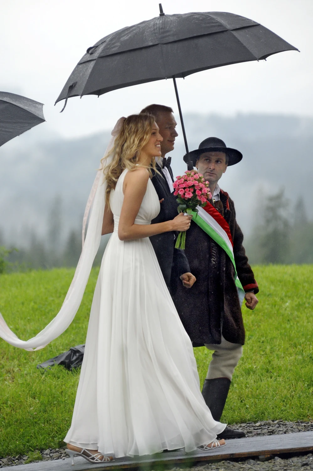 Michał i Ola Żebrowscy na ślubie