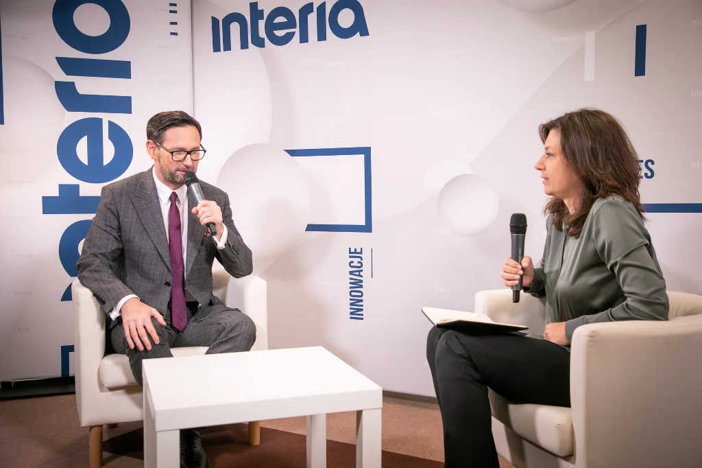 Prezes Orlenu Daniel Obajtek w studiu Interii.