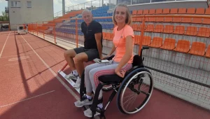 Róża Kozakowska z trenerem Piotrem Kuczką