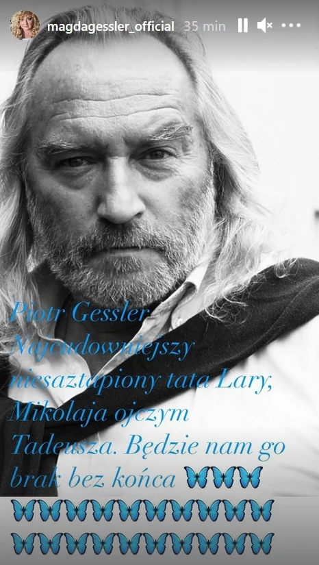 Magda Gessler opublikowała zdjęcie i wpis na temat byłego męża Magda Gessler opublikowała zdjęcie i wpis na temat byłego męża