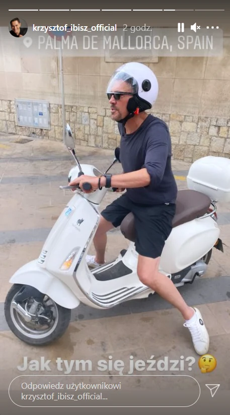 Krzysztof Ibisz pozdrawia z miesiąca miodowego