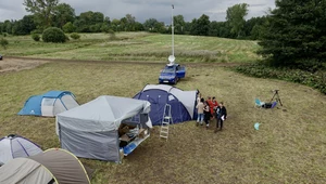 Obozowisko migrantów w Usnarzu Górnym