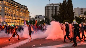 Starcia z policją w Atenach