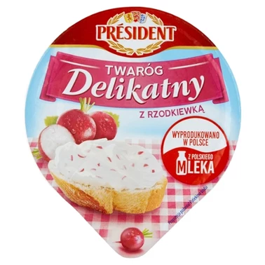 Président Twaróg Delikatny z rzodkiewką 150 g - 1