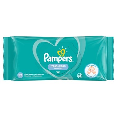 Pampers Fresh Clean Chusteczki 1 opakowania = 52 chusteczek - 7