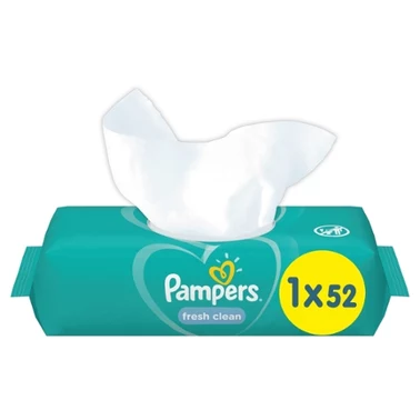 Pampers Fresh Clean Baby Wipes 1 Packs = 52 Wipes - 7