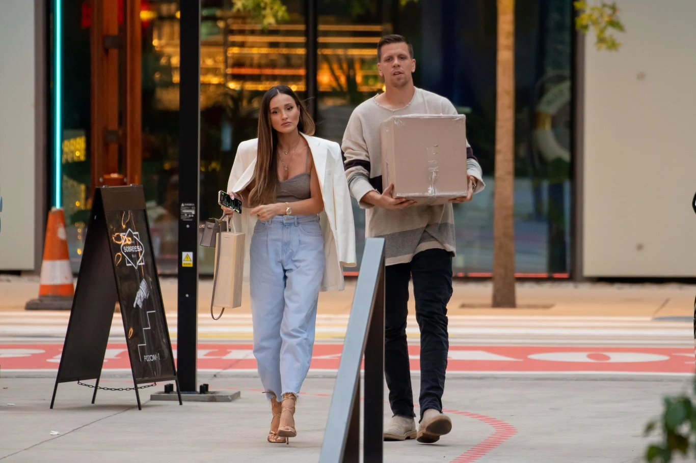 Wojciech Szczęsny z żoną Mariną Wojciech Szczęsny z żoną Mariną