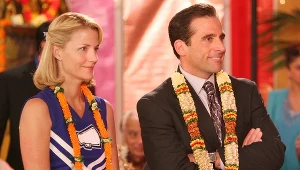 "The Office" Nancy Carell jako Carol Stills i Steve Carell jako Michael Scott 