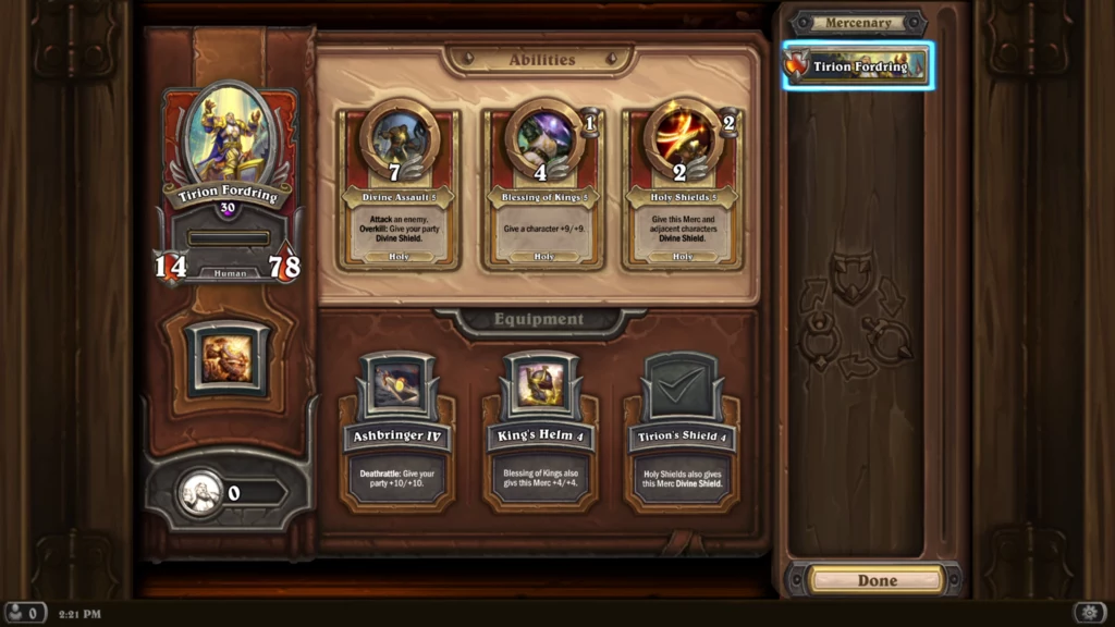 Hearthstone Mercenaries Hearthstone Mercenaries