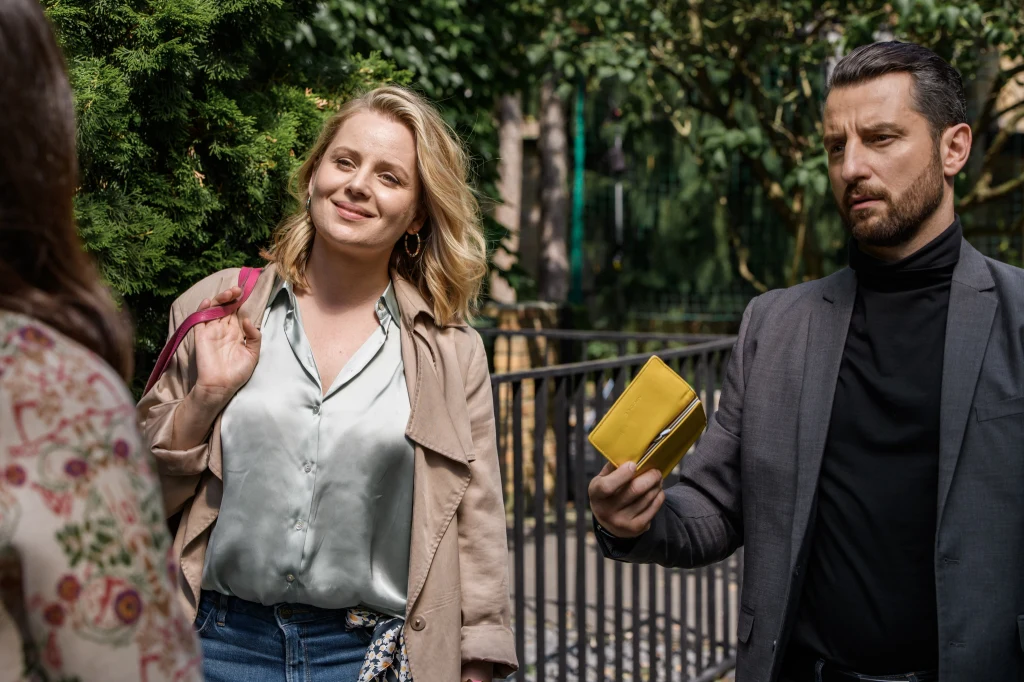 Paulina Chruściel i Wojciech Zieliński w serialu "Komisarz Mama"