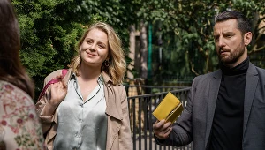 Paulina Chruściel i Wojciech Zieliński w serialu "Komisarz Mama"