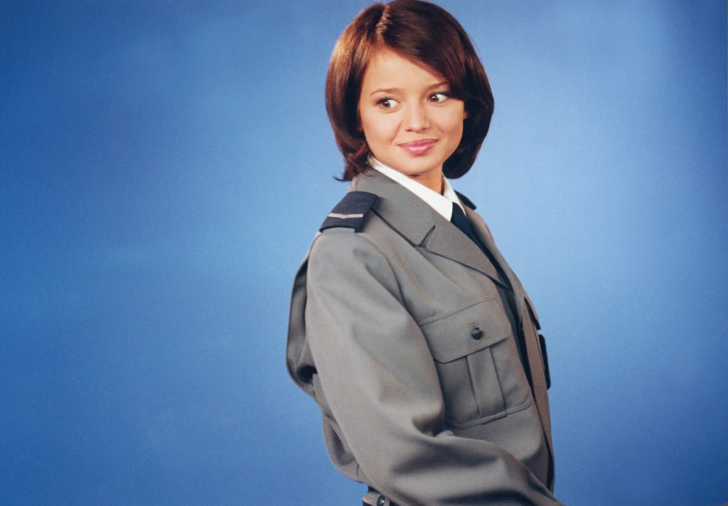 Anna Przybylska na planie serialu "Złotopolscy" Anna Przybylska na planie serialu "Złotopolscy"