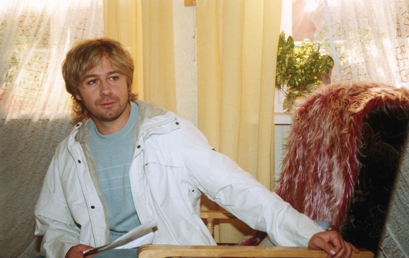 Andrzej Piaseczny na planie serialu "Złotopolscy" Andrzej Piaseczny na planie serialu "Złotopolscy"