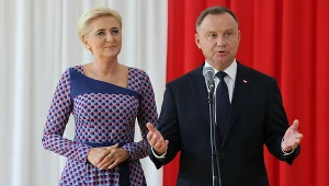 Andrzej Duda z żoną Agatą