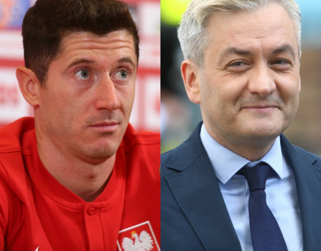 Robert Lewandowski i Robert Biedroń