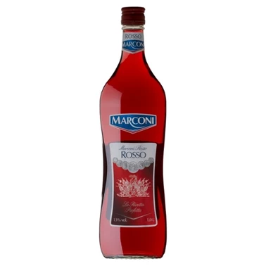 Marconi Rosso Aromatyzowany napój winny owocowy czerwony słodki 1,0 l - 0