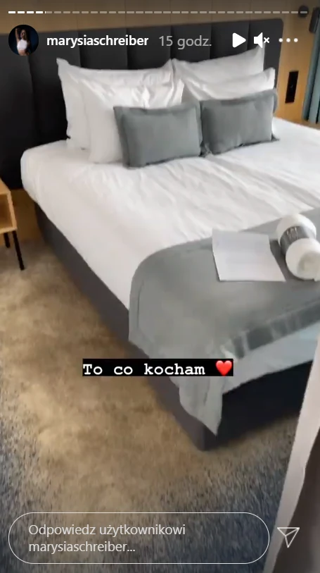 Marianna Schreiber odcinek "Top Model" oglądała w hotelu w Sopocie /https://www.instagram.com/marysiaschreiber/ Marianna Schreiber odcinek "Top Model" oglądała w hotelu w Sopocie /https://www.instagram.com/marysiaschreiber/