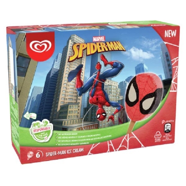 Lody Spiderman Algida z Biedronki