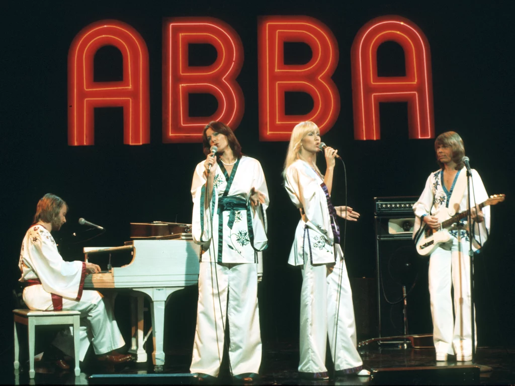 Zespół ABBA na koncercie w 1976 roku