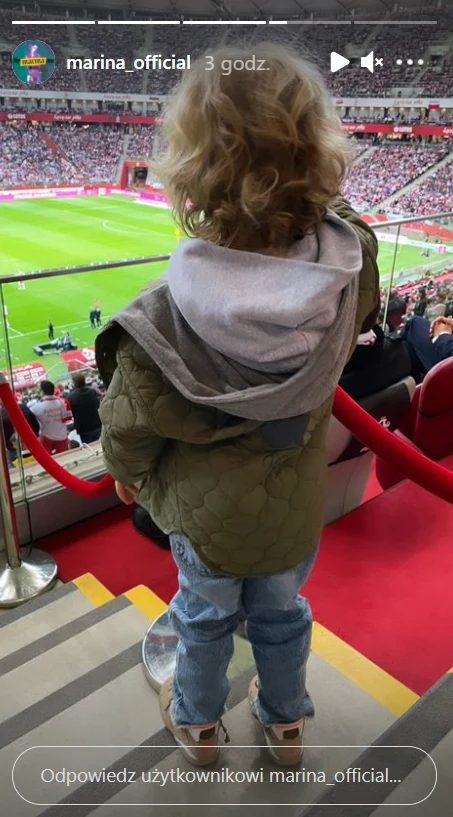 Liam Szczęsny na meczu Polska-Albania /https://www.instagram.com/marina_official/?hl=pl