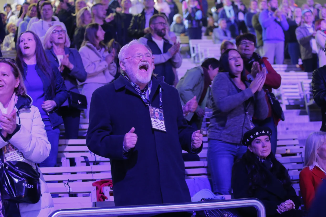 Na widowni znalazł się m.in. przyjaciel i menedżer Krzysztofa Krawczyka - Andrzej Kosmala.