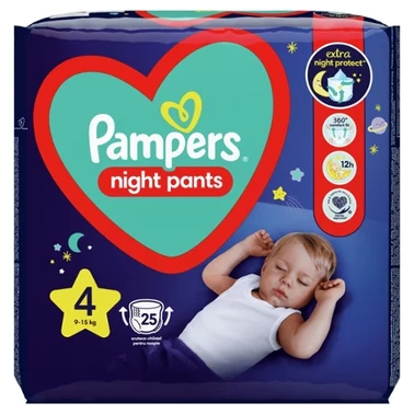Pampers Night Pants Pieluchomajtki rozmiar 4, 25 pieluszek, 9kg-15kg - 7