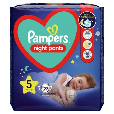 Pampers Night Pants Pieluchomajtki rozmiar 5, 22 pieluszek, 12kg-17kg - 6