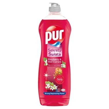 Pur Power Raspberry & Red Currant Płyn do mycia naczyń 750 ml - 1