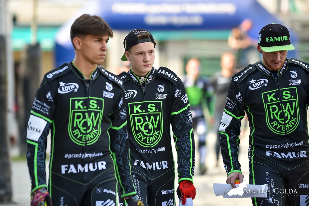 Kacper Tkocz, Paweł Trześniewski i Kacper Gomólski