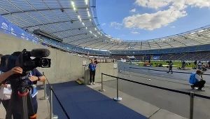 Stadion Śląski podczas zawodów lekkoatletycznych