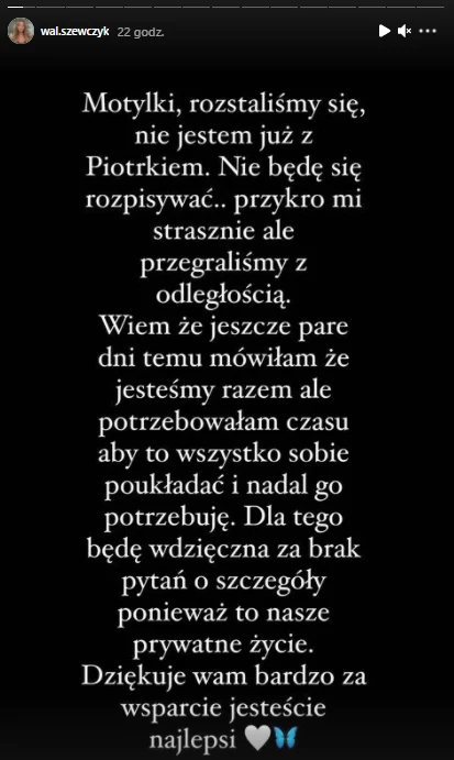 Waleria i Piotr z "Love Island" rozstali się!